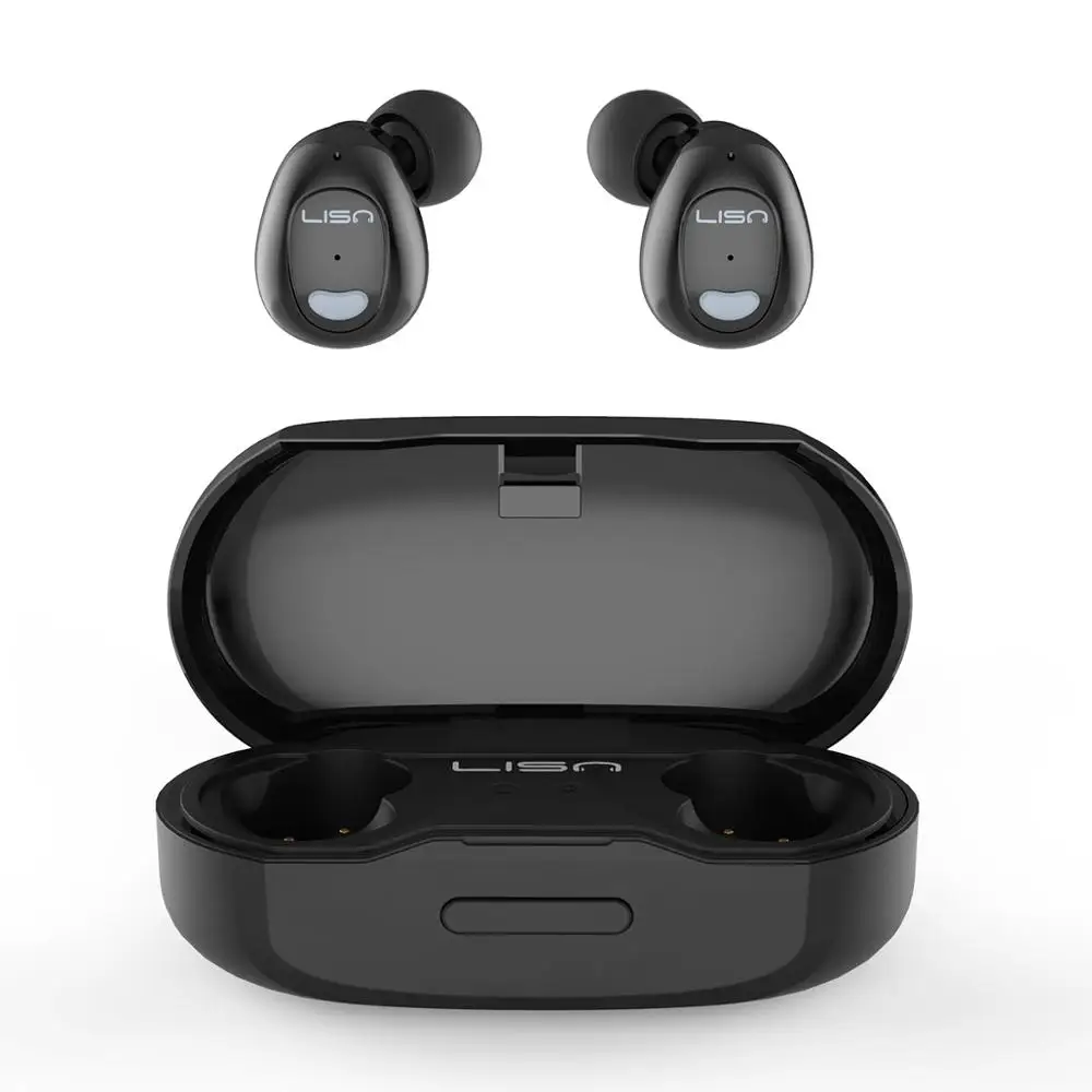 LISN TWS Bluetooth наушники гарнитуры Шум микрофон с функцией шумоподавления V5.0 3d стерео Bluetooth спортивные наушники с зарядный чехол
