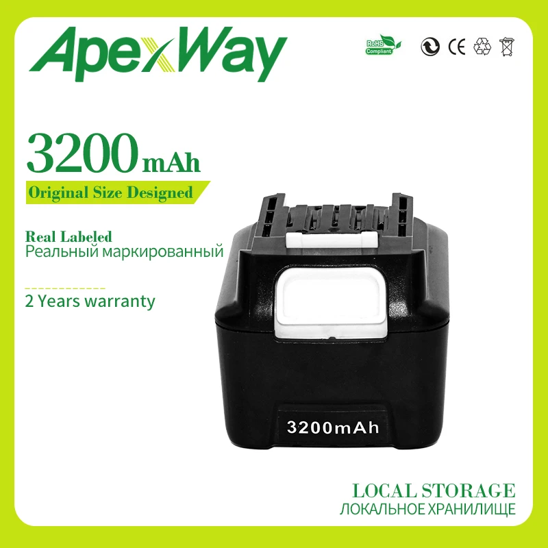 12 В 3200 мАч аккумуляторная батарея для Makita BL1040 BL1040B BL1015 BL1020B BL1041 BL1041B BL1016 BL1021 |