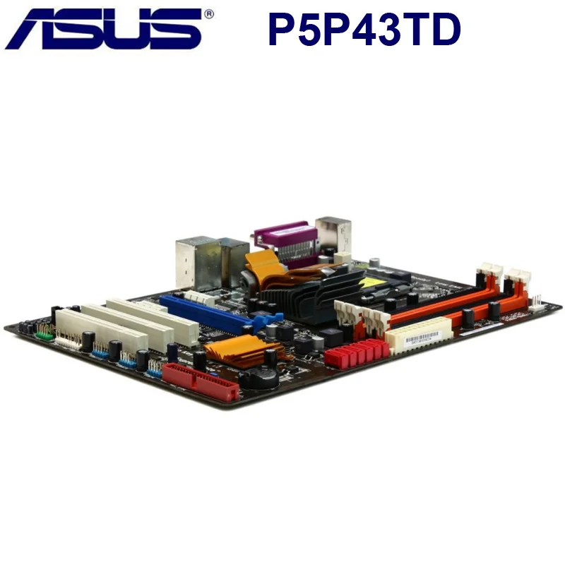 Материнская плата LGA 775 Asus P5P43TD DDR3 Intel P43 Core 2 16 Гб LGA 775 оригинальная настольная плата Asus P5P43TD USB2.0 ATX
