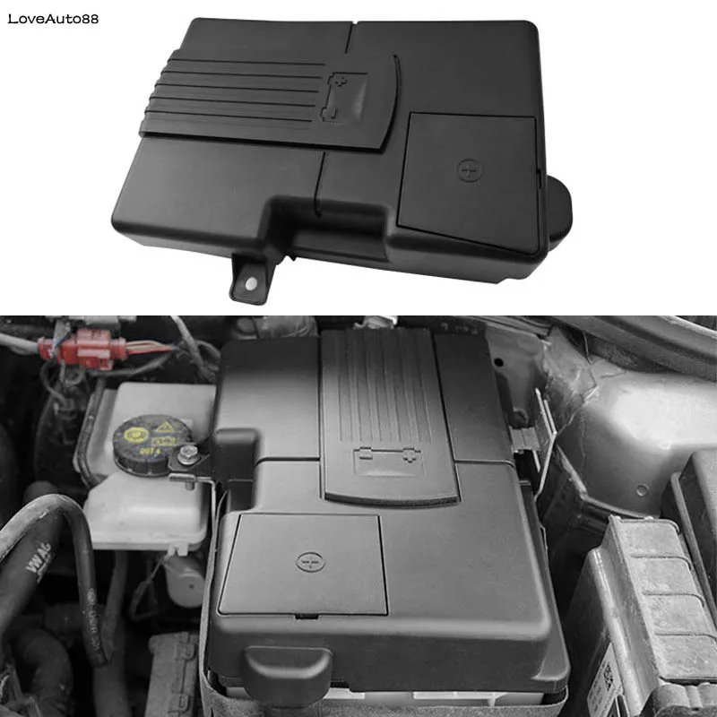Car Battery Positive Negative Cover Engine Battery Protective Box For Volkswagen Vw Troc Troc