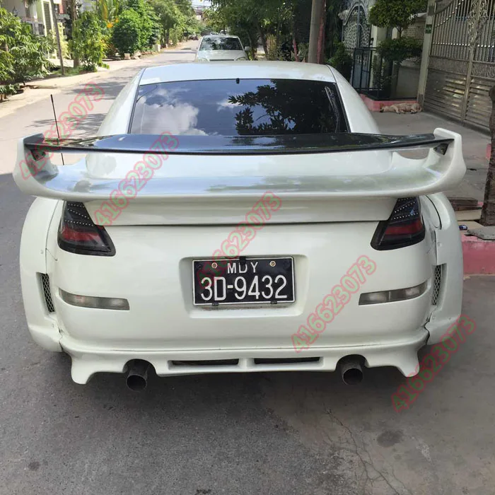 Подходит для NISSAN 350Z 350Z Z33 фэрледи углеродного волокна задний спойлер заднее крыло