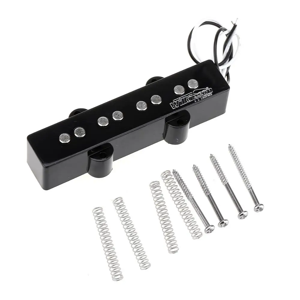 Wilkinson Variabile Gauss Di Ceramica Tradizionale Jazz Bass Pickup Al Manico Per Jb Basso Elettrico Stile, Nero