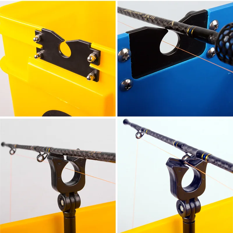 

Thousand Fishing Rafts Thick Raft Fishing Bucket Micro Lead Raft Pole Holder Bucket Multi-functional Portable Bucket huo yu tong