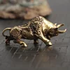 Retro Brass Bull Ornament Sculpture Copper Miniature Ornaments Desk Decoration Rich Cow Ornaments Creative Small Gifts ► Photo 1/6