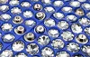 50pcs/lot Crystal Diamante Rhinestone Buttons for Clothes Round Sewing Crystal Sofa Buttons Crafts Home Decor 18/20/25/mm 5