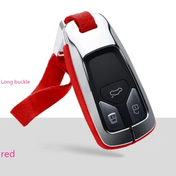 

key case cover keychain Galvanized Alloy For Audi A4 B9 A5 S4 S5 8W Q7 4M Q5 TT TTS RS Coupe Roadster 2017 2018