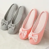 GKTINOO Cotton Cute Bowtie Home Women Slippers Summer Spring Indoor Shoes For Girls Ladies Female Warm House Bedroom Floor Flats - Image 6