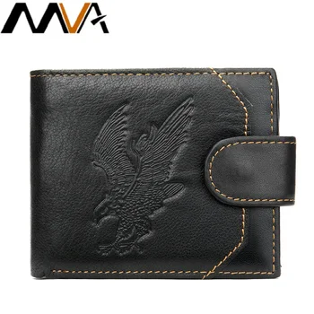 

MVA men's wallet male purse for men wallet genuine leather hasp short slim wallets for cards coin purse men cardholder money bag