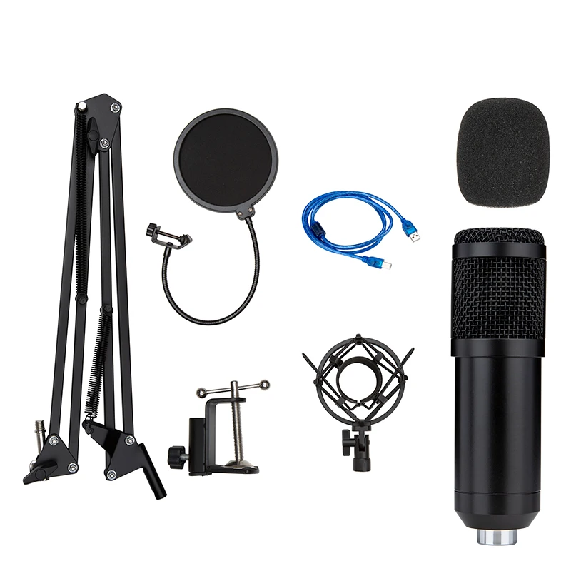 My Mic BM600UX Конденсатор Запись USB Студийный микрофон с регулируемой подставкой для