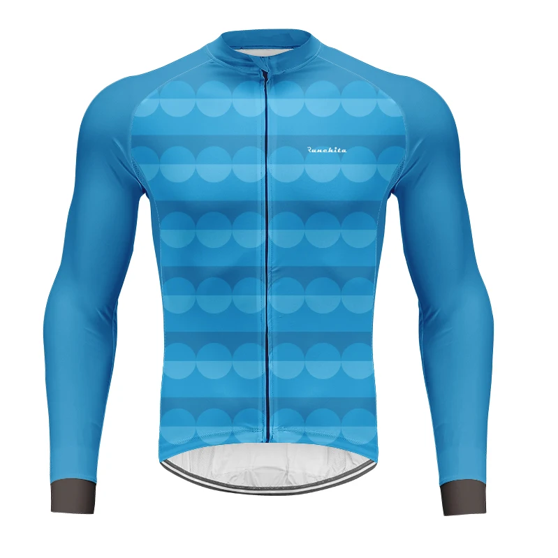 H Джерси для велоспорта Runchita Pro Team Ropa Ciclismo MTB Мужская однотонная одежда с длинными рукавами для велоспорта Джерси для шоссейных велогонок - Цвет: H