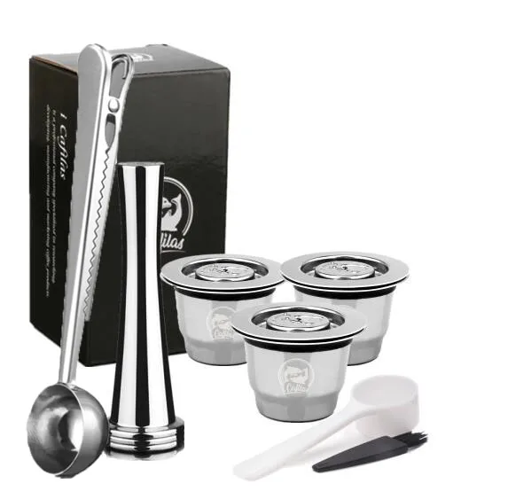 3capusles 1tam 1sp ICafilas Vip Link новая версия Nespresso многоразовая капсула Nespresso многоразовая Nespresso - Цвет: 3capusles 1tam 1sp