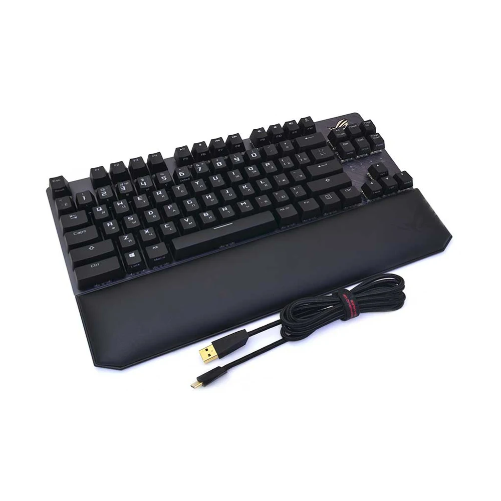 Игровая клавиатура ASUS ROG Strix Scope TKL (Cherry MX red switches аллюминивая рама USB RGB подсветка