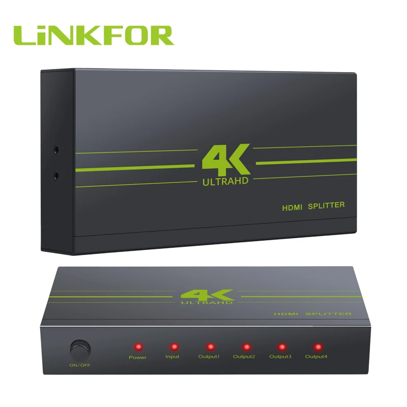 Разветвитель LiNKFOR Ultra HD 4K x 2K HDMI 1 в 4 выхода распределитель сигнала поддержка 1080P 3D