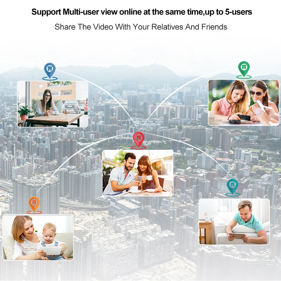 Techage 1080P 2MP Беспроводная AI камера Двухсторонняя Аудио Безопасность Wifi ip-камера IR Открытый P2P Onvif TF карта видеонаблюдения