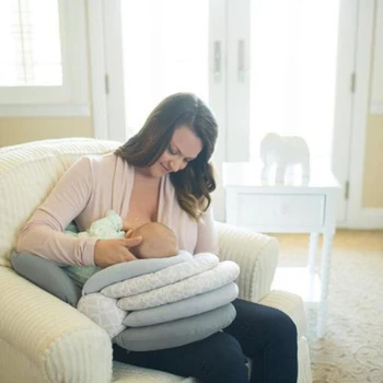 

Multifunction Baby Feeding Pillow Baby Breast-feeding Using Pillow Anti-spit Milk Adjustable Mattress Easy To Clean Portable