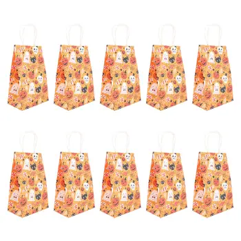 

10 Pcs Creative Tote Candy Bag Halloween Candy Bags Gift Pouch
