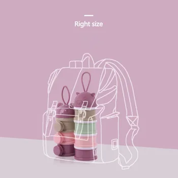 

4-Layers Milk Powder Storage Box Case Dispenser Baby Infant Food Storage Safe