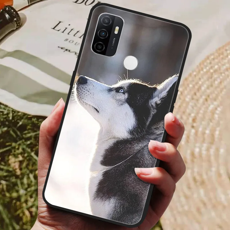 mobile pouch for running For Blackview A70 Case Cat Wolf Painted Soft Silicone Phone Cases for Blackview A70 Pro 6.517" Back Cover  For BlackviewA70 A 70 mobile pouch for running