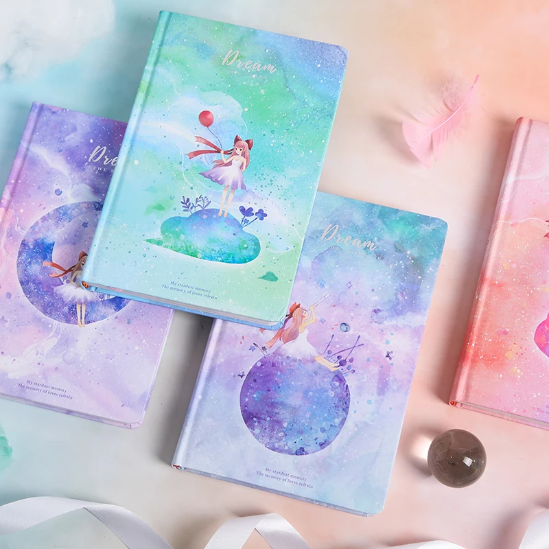 A5 записная книжка со звездой и сердцем для девочек красивая иллюстрация