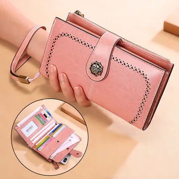 

Women's Wallet Women's Long Wallet 2019 New European and American Multi-function Zero Wallet