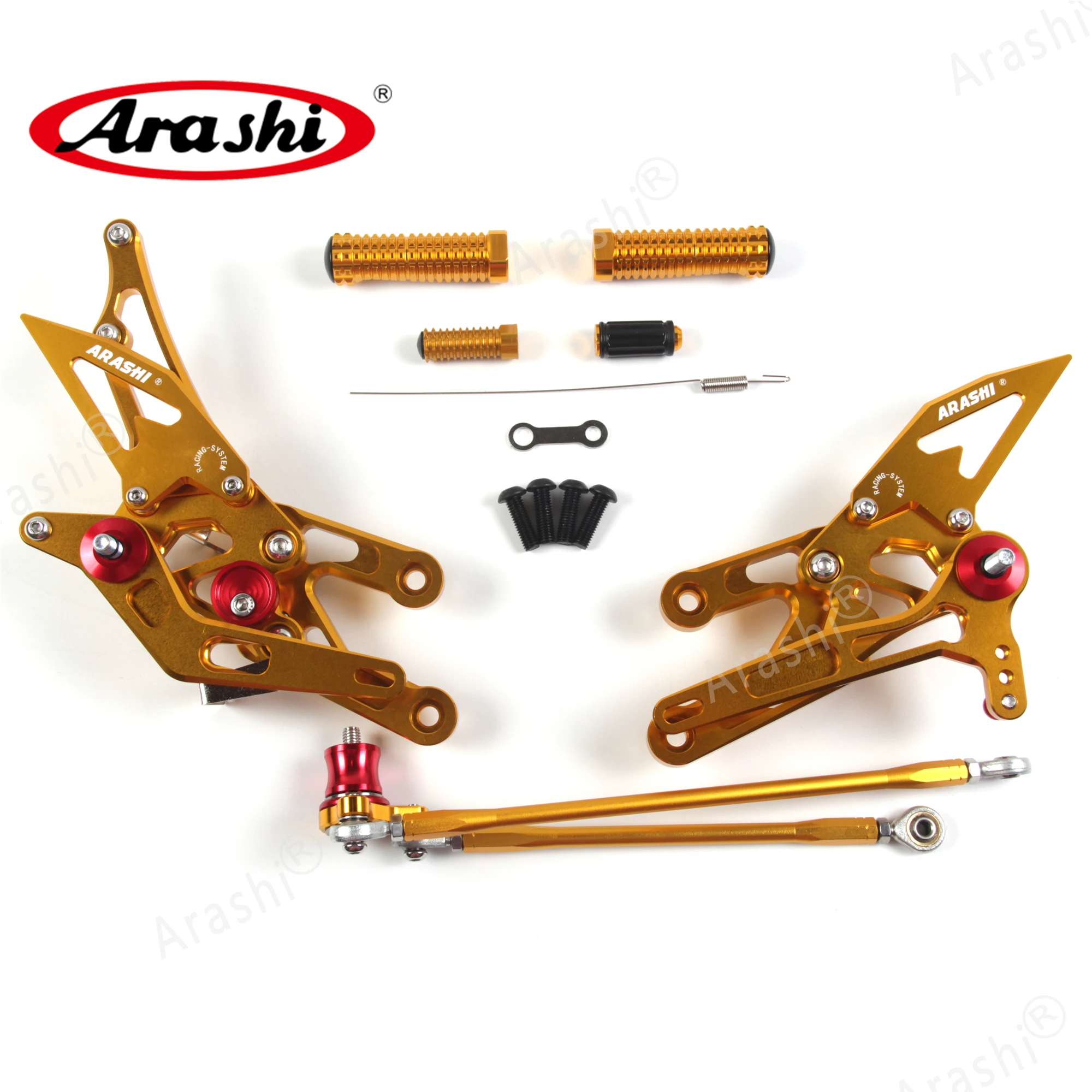 Arashi CBR600RR CNC регулируемая подножка Подножки для HONDA CBR 600 RR 2003 2006 Райдер комплект