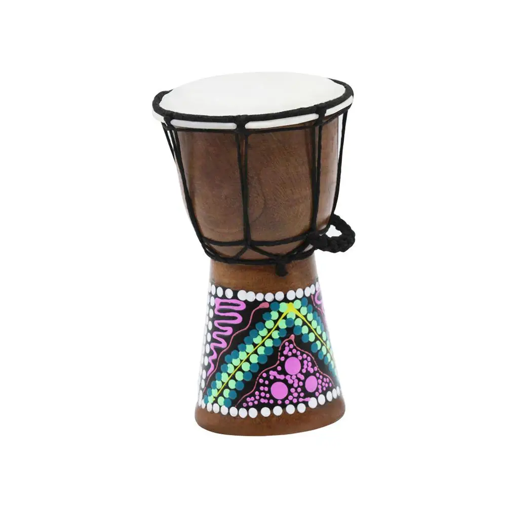 IRIN 4 дюйма Djembe Профессиональный деревянный музыкальный инструмент в африканском