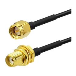Premium RP-SMA Male to Female Extension Cable for WiFi Network Enhancement (SMA-J)