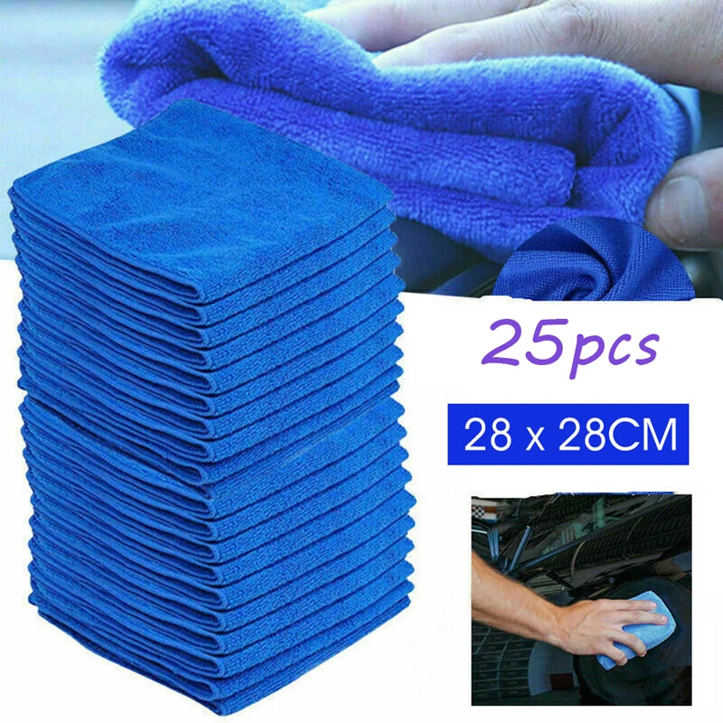 10PCS Car Microfibre Cleaning Auto Car Detailing Soft Cloths Wash Towel Duster 