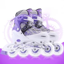 4 Wheels Inline Skates Adjustable Breathable Professional Roller Skate Shoes Adults Kids Rolschaatsen Sports Accessories