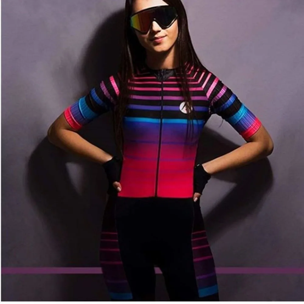 

2020 Cycling Skinsuit Women One-piece Suits Clothing Triathlon Suit Racing Set Jumpsuit Kit Mtb Dress Conjunto Ciclismo