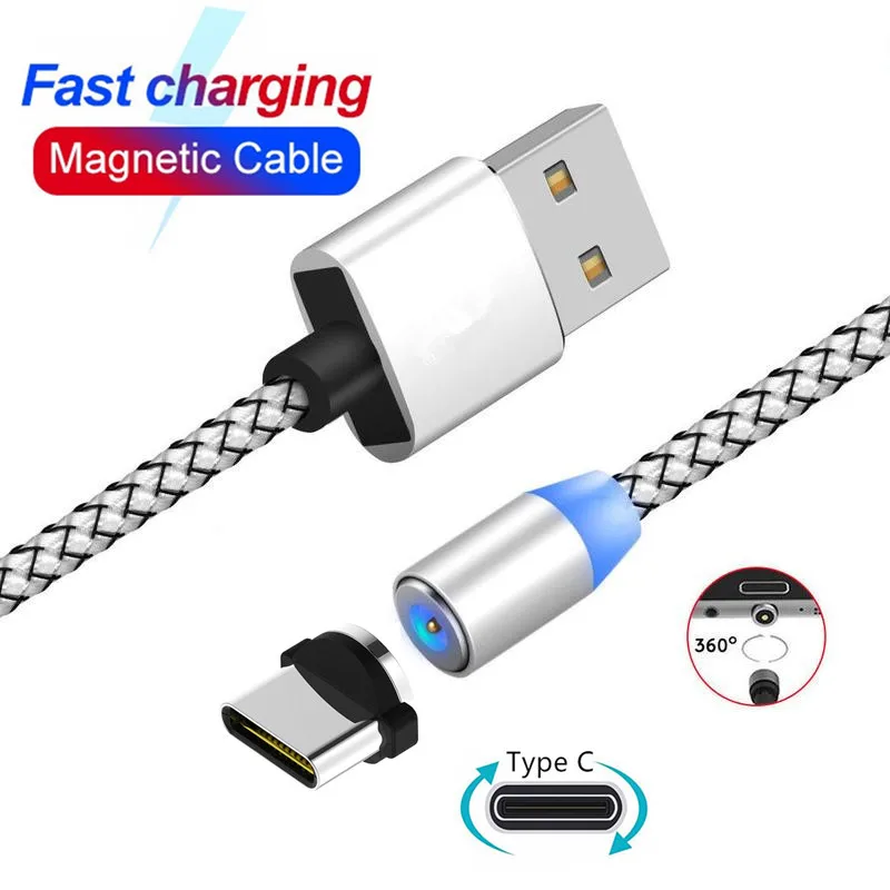 1m 2m 2A Usb type C кабель для быстрой зарядки Магнитный кабель для samsung Note 10 Plus Xiaomi Redmi Note 8 Pro Usb-C кабель Кабо 2 метра