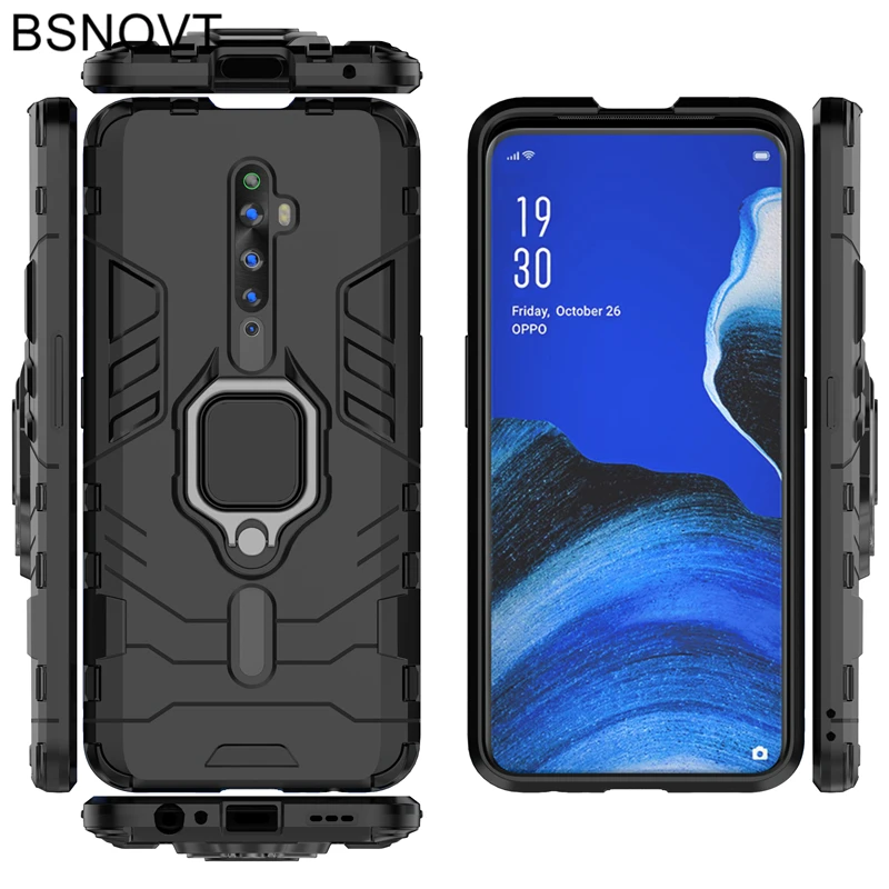 For OPPO Reno2 Z Case Magnetic Hard Phone Finger Ring Holder 6 53 Anti knock Case 1 For OPPO Reno2 Z Case Magnetic Hard Phone Finger Ring Holder 6 53 Anti knock Case 5