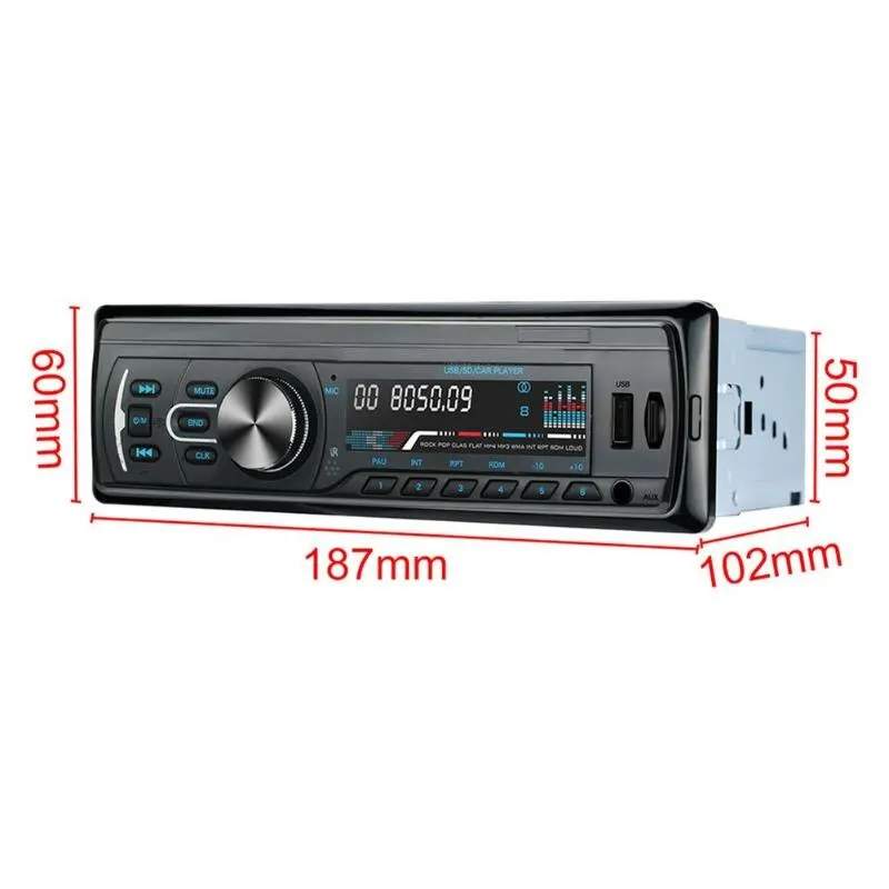 RM-JQ1586C 1 Din автомобиль в тире стерео аудио FM Bluetooth головное устройство mp3-плеер