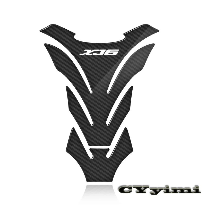 3D Carbon Fiber Motorcycle Fuel Tank Pad Cover Protector Decal Stickers For Yamaha XJ6 DIVERSION