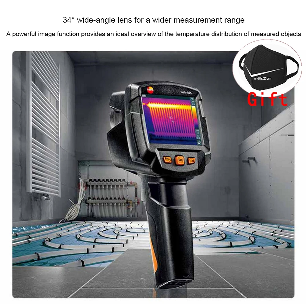 

Testo Infrared Thermal Thermometer Imager Original 868 865 0560 8650 with Testo Scale Assist Camera Thermal Imaging To Warm