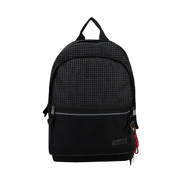 

Cool Harajuku Hong Kong Style Reflective Strips Middle School Students Backpack Women's Fashion Waterproof Night Light Shining J