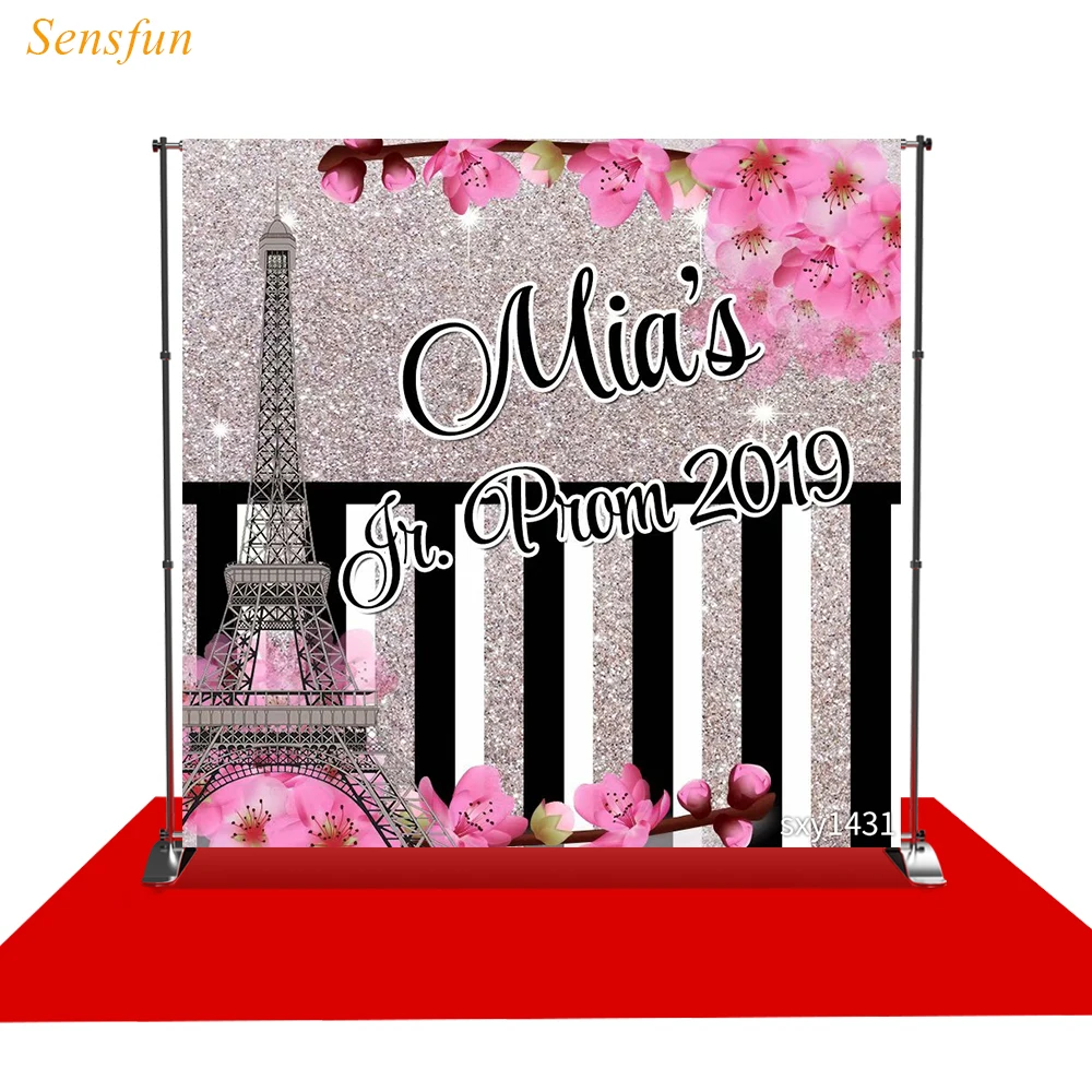 LEVOO photography theme background birthday Eiffel tower luxury Honorable backdrop for photo studio photocall vinyl | Электроника