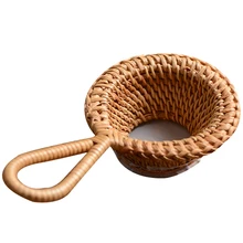 Vietnamese Handmade Long Handle Rattan Tea Leaf Tea Filter Tea Road Zero with Tea Filter Tea Accessories Filter
