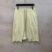 Owen Seak мужские повседневные Короткие хлопковые шаровары в готическом стиле мужская одежда Спортивные штаны летние женские свободные черные короткие размеры XL