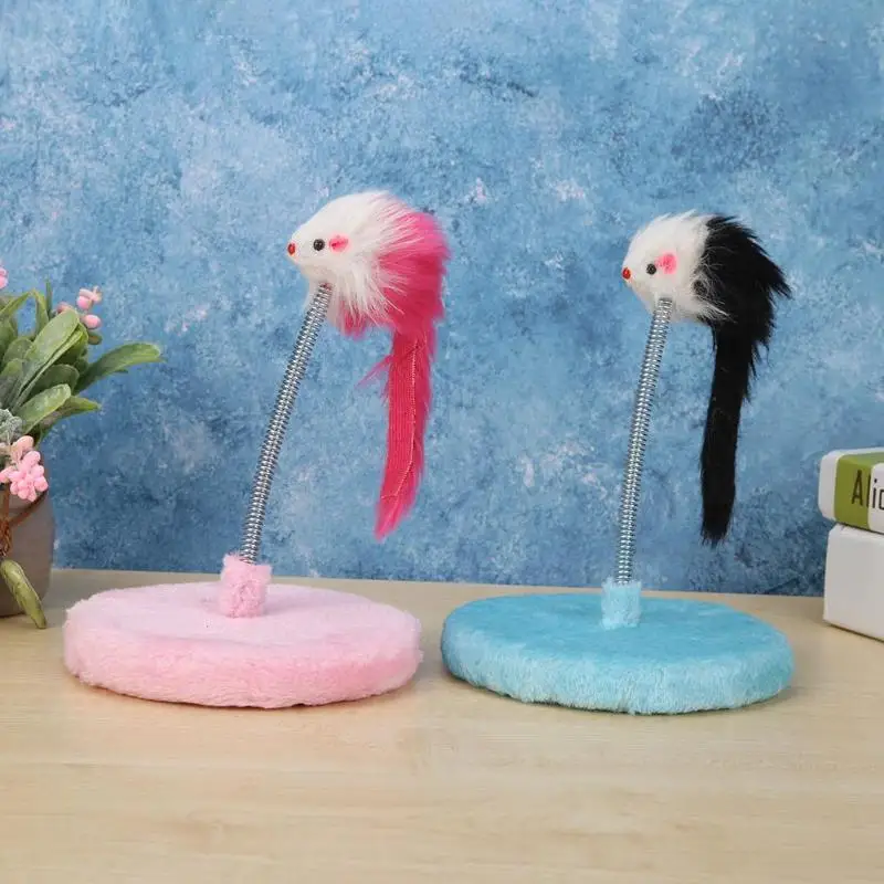 Игрушка для кошек, плюшевая Весенняя доска для кошек, ложная мышь, Забавный котенок, интерактивные игрушки, игра для ловли кошек, принадлежности