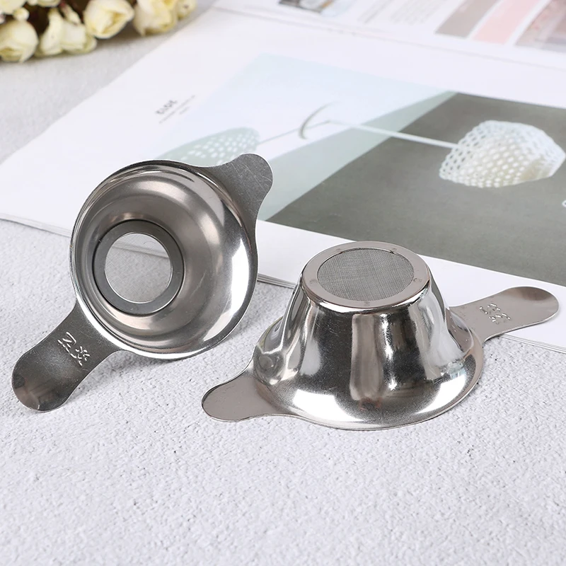Fine Mesh Stainless Steel Tea Strainer Filter Sieve Leaf Teapot Spice Filter 2Sizes Tea Strainer Tea Filter