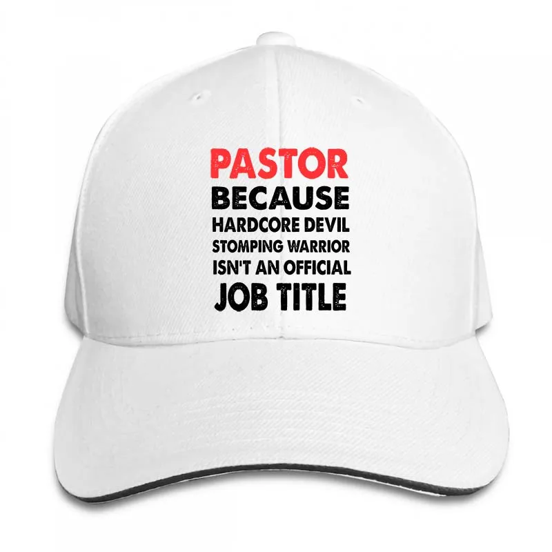 Pastor Job Title Христианский подарок религиозная бейсбольная кепка для мужчин и женщин Кепка для водителя грузовика модная Регулируемая Кепка - Цвет: 2-White