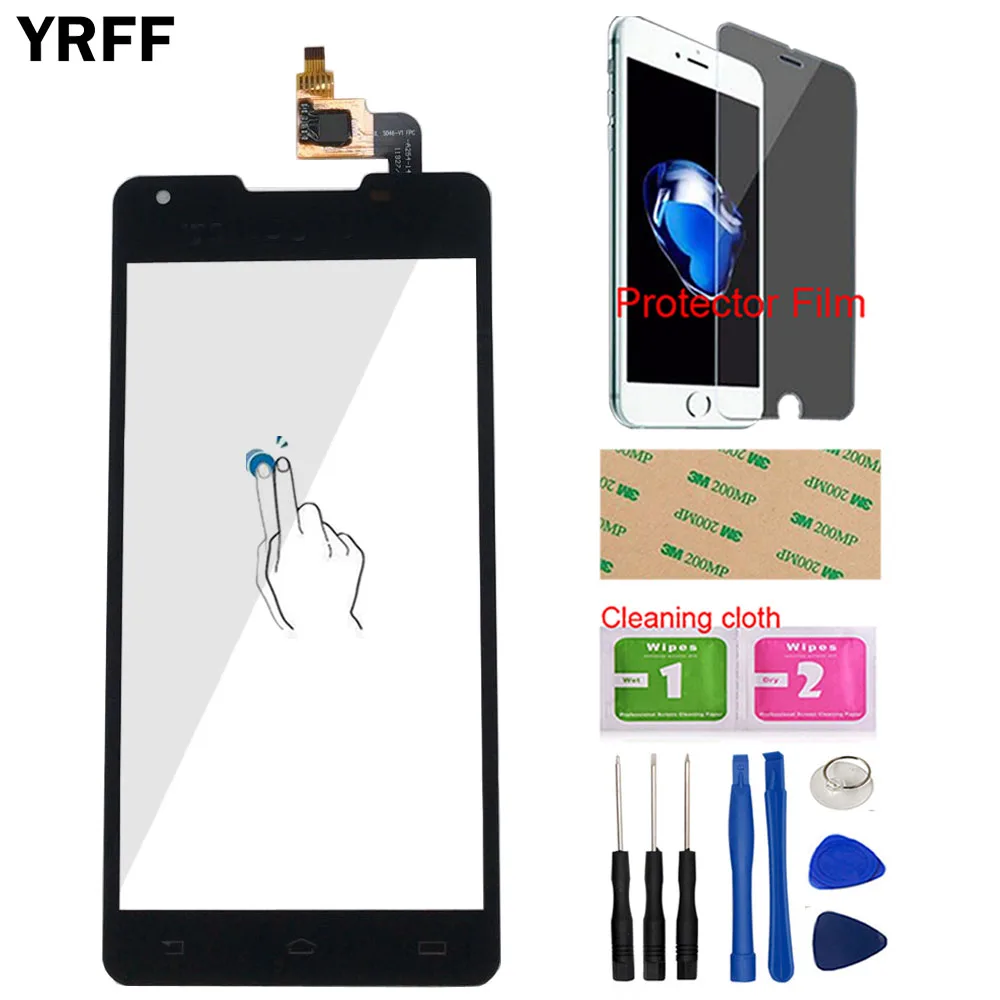 5'' Lens Sensor For Philips Xenium W6610 W6618 Touch Screen Front Glass Digitizer Panel TouchScreen Tools Protector Film | Мобильные