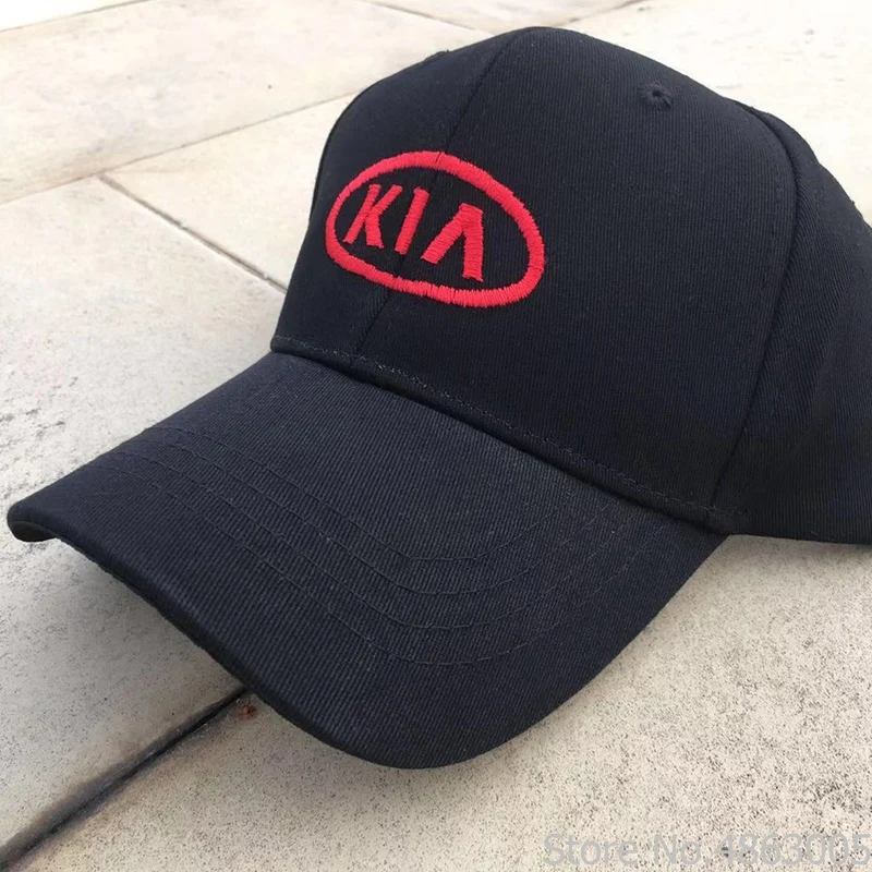 1 Женская и мужская бейсбольная кепка KIA, унисекс, бейсболка с вышитыми буквами, кепка KIA Motors, бейсболка, летняя, для улицы, Регулируемая Кепка - Цвет: 1
