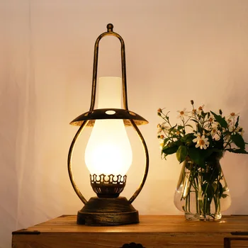 

desk lamp of bedroom the head of a bed Chinese wind restoring ancient ways nostalgic old lamp table lamps and lanterns