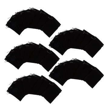 

50pcs Velvet Drawstring Bags For Wedding Baby Shower Favors Gifts Container