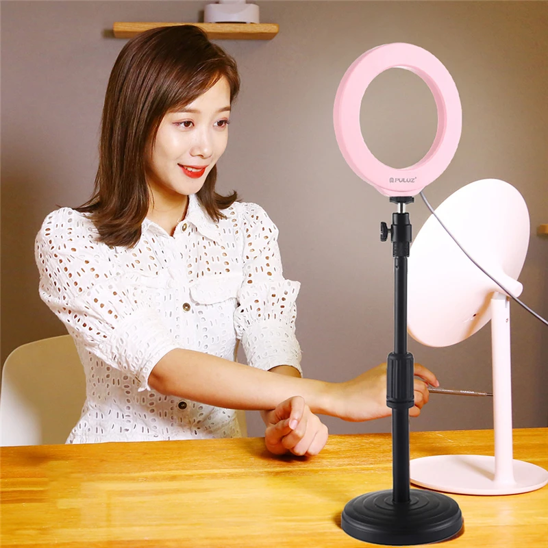 75 Energy-Saving LED Ring Light 4.7 inch Dimmable RGB Ring Light for Makeup Video Desktop Led Ring Light Lamparas 40NOV2720