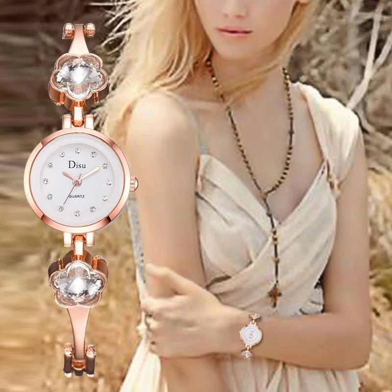 

WJ-8610 Thin Alloy Strap Women Watch Luxury Rhinestone Watch Dress Gold Bracelet Wrist Watches For Female Quartz Wristwatch Gift