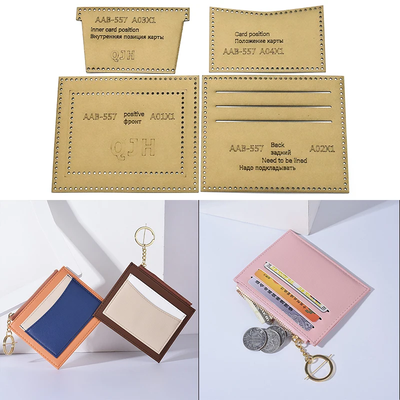 Tanio 1 zestaw DIY Kraft Paper szablon moda mały portfel sklep