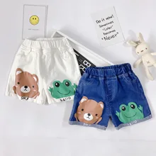 Шорты для маленьких мальчиков; сезон лето; Новинка года; тонкие стильные детские шорты в западном стиле в Корейском стиле; летние джинсовые шорты для малышей